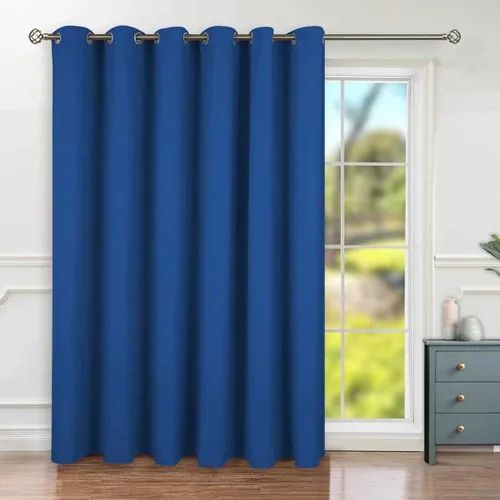 Miniatura 76 de BGment Cortina de Puerta Corredera de Moda 120 X 96 Pulgadas, Cortinas Opacas Térmicas Anchas que Oscurecen la Habitación Divisor de Habitación Azul