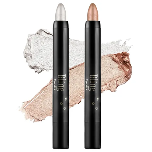 Miniatura 30 de Boobeen Lápiz de sombra de ojos impermeable, lápiz de sombra de ojos en crema brillante para maquillaje de ojos con purpurina, fácil de usar (012#)