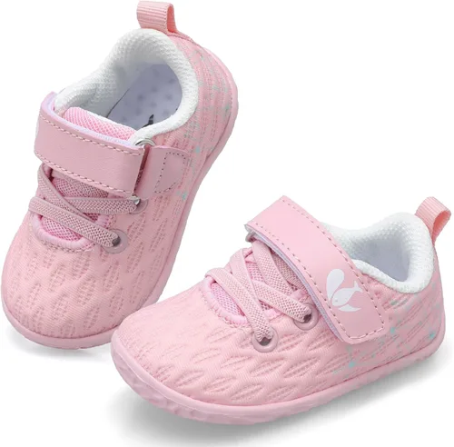 FEETCITY Zapatillas de bebé para niños y niñas, zapatos de primera caminata, zapatos de cuna para recién nacidos, zapatos de meter