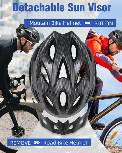 Miniatura 6 de Zacro Adult Bike Helmet, Lightweight Bicycle Helmet with Removable Pads and Visor, CPSC Certified Safety Helmet for Men Women, Mountain Road Cycling