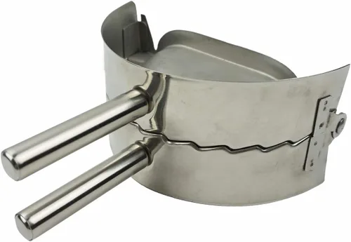 Miniatura 7 de Máquina para hacer albóndigas de acero inoxidable, molde de prensa Goya Empanada XL de 5 pulgadas, crimpadora de moldes de ravioles, cortador