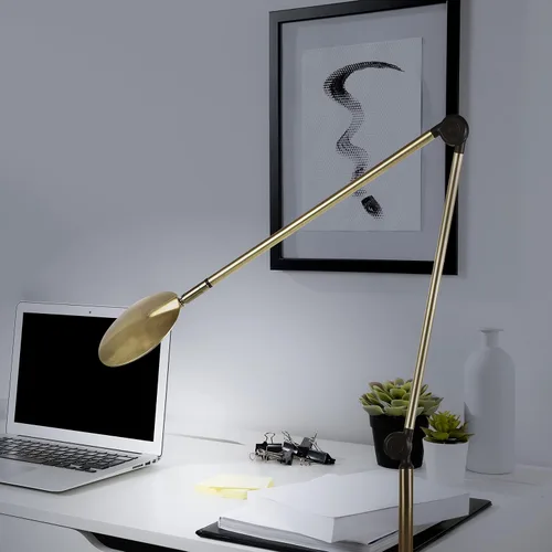 Miniatura 2 de Brightech Sage - Lámpara de pie y mesa LED 2 en 1 para manualidades, lámpara de lectura de pie ajustable sobre silla, para sala de estar y oficina