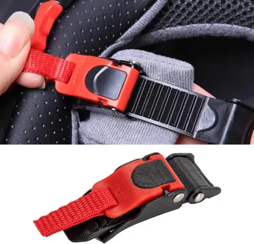 Miniatura 2 de Hebilla de casco con clip de velocidad, correa de barbilla, hebilla de liberación rápida, ABS