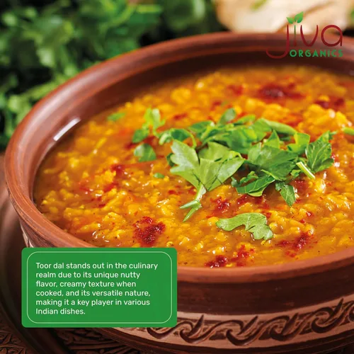 Miniatura 5 de Jiva Organic Toor Dal Kori, Unoily, Madhi Bolsa de 4 libras, guisantes indios de paloma partidos, sin OMG, vegano