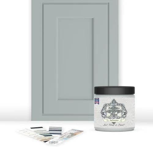 Miniatura 199 de Pintura TODO EN UNO, Abbey (gris cálido), Muestra de 8oz - Pintura duradera para gabinetes y muebles. Imprimación y capa superior incorporadas,