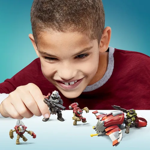 Miniatura 2 de Mega Construx Halo Hijacked Ghost Vehículo Juego de Construcción Infinito, Juguetes de Construcción para Niños