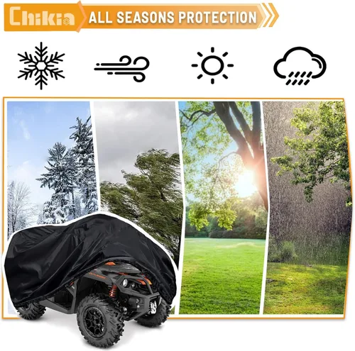 Miniatura 7 de Cubierta XL para ATV Chikia 420D Impermeable, Reemplazo de Cubierta para ATV de 4 Ruedas para Polaris Sportsman 450 570 850 1000 Can am Outlander
