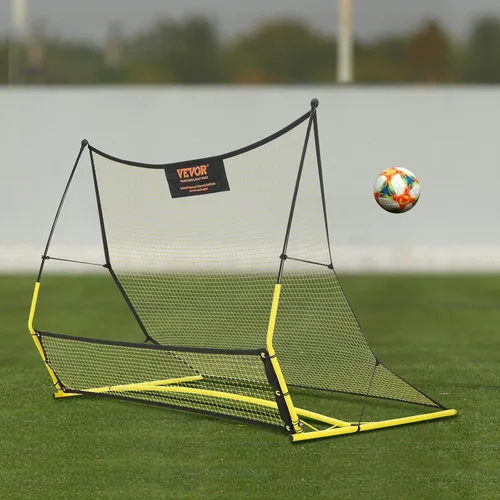 Miniatura 8 de VEVOR Soccer Trainer，Portable Soccer Rebounder Net, Iron Soccer Practice Equipment, Sports Football Rebounder Wall with Portable Bag, Perfect for