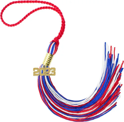 Miniatura 556 de Borla de graduación Aqua 2022, todos los colores escolares disponibles, fabricada en Estados Unidos