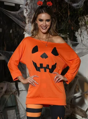 Miniatura 2 de For G and PL Tops de manga 34 con hombros descubiertos para Halloween para mujer