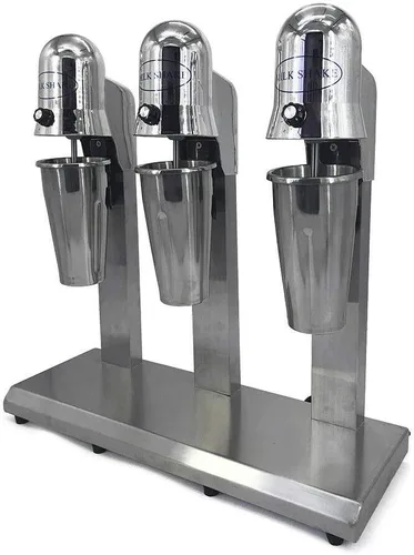 Miniatura 5 de Mezclador de batido de 3 cabezas, 110 V 18000 RMP Máquina eléctrica para batido de leche comercial con 3 tazas de 27.1 fl oz, mezclador espumador