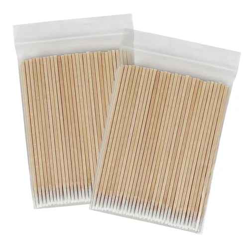 Miniatura 11 de Eyxformula 600 hisopos de algodón Microblading, hisopos de algodón puntiagudos de 4 pulgadas, puntas de precisión aplicador de palos de madera
