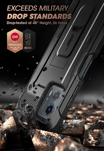 Miniatura 2 de SUPCASE Unicorn Beetle Pro - Funda para Moto G 5G 2023, protector de pantalla integrado de cuerpo completo, resistente clip para cinturón y funda