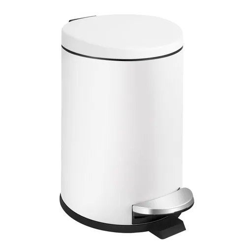 Miniatura 9 de TIPGO Cubo de Basura Pequeño de 1.2 Galones en Negro, Cubo de Basura de 4.5 Litros para Baño con Tapa, Mini Bote de Basura con Paso, Cesta de Basura