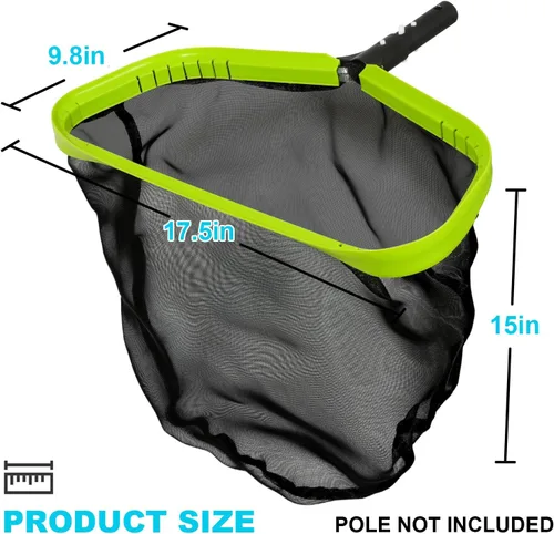 Miniatura 5 de Sepetrel, Red de piscina, redes profesionales para limpieza con bolsa profunda de nailon, marco de aluminio resistente y rastrillo de mango