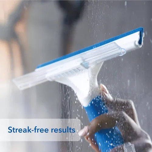 Miniatura 3 de Unger Professional Connect and Clean - Escobilla de ducha para vidrio y azulejos de 10 pulgadas, compatible con poste roscado estándar, suministros