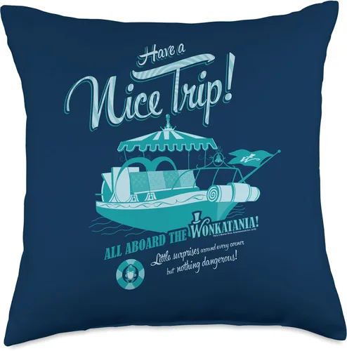 Miniatura 5 de Willy Wonka Chocolate Factory Wonkitania - Almohada (16.0 x 16.0 in), multicolor