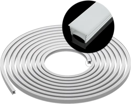 Miniatura 10 de JARBIH 16.4Ft/5M Silicone Led Channel System, Flexible Tube for DIY Neon Light, U Shape Tube for 5mm Strip Lights Installation, Suitable for