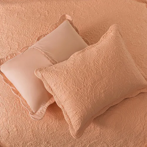 Miniatura 41 de HoneiLife - Juego de colcha de tamaño Queen, juego de ropa de cama de pana bordada de 3 piezas, colcha de lujo, ligera, cálida, para todas las Pana