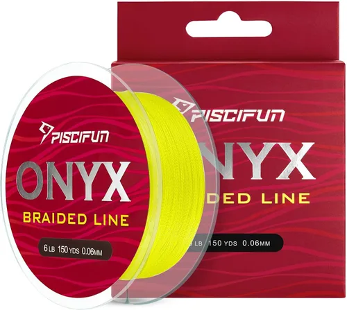 Miniatura 18 de Piscifun Línea de Pesca Trenzada Onyx, Superlínea Trenzada Resistente a la Abrasión, Cero Estiramiento Súper Fuerte, Baja Memoria, Líneas de Pesca
