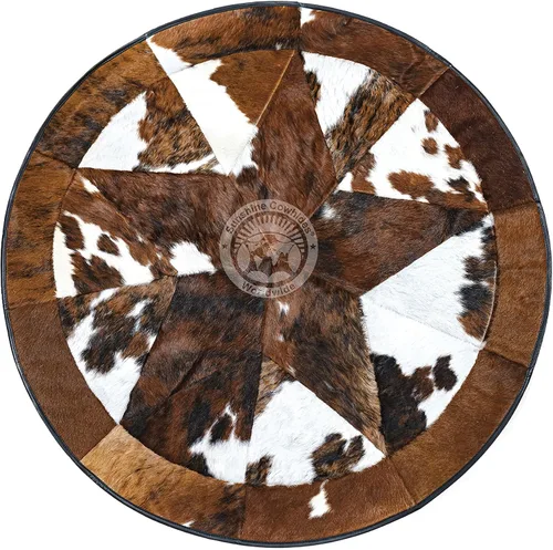 Miniatura 11 de Sunshine Cowhides Alfombra de piel de vaca blanca palomino 100% genuina, color beige, alfombra de estilo moderno de piel de animal y alfombra
