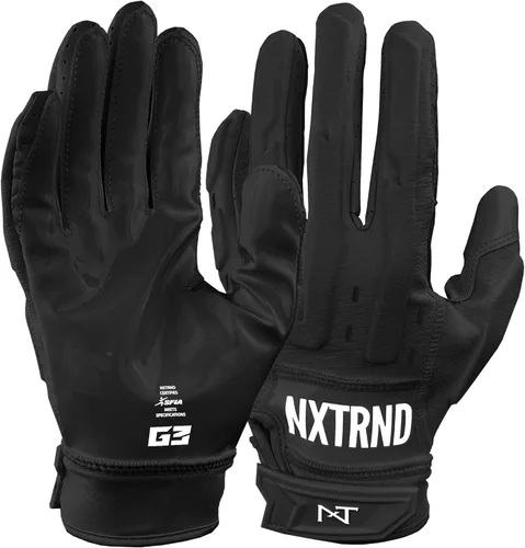 Nxtrnd G3 Pro - Guantes de fútbol acolchados, guantes de receptor y línea pegajosos