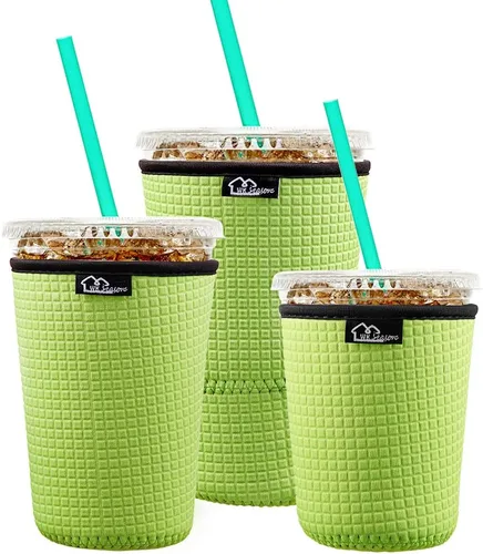 Miniatura 20 de Funda aislante de café helado reutilizable para bebidas frías y fundas de neopreno para tazas de café frío, funda más fría de 16 a 32 onzas