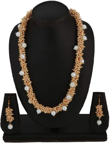 Miniatura 3 de Efulgenz Rakhi Gifts for Sister Indian Bollywood Faux Pearl Beads Bridal Choker Necklace Earrings Bracelet Bangles Ring Jewelry Set Raksha Bandhan