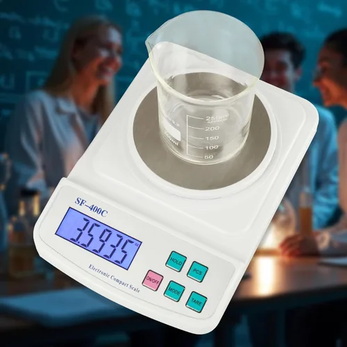 Miniatura 7 de Dispositivo de pesaje de precisión 0.00 oz de la balanza de masa del laboratorio de la escala de Digitaces