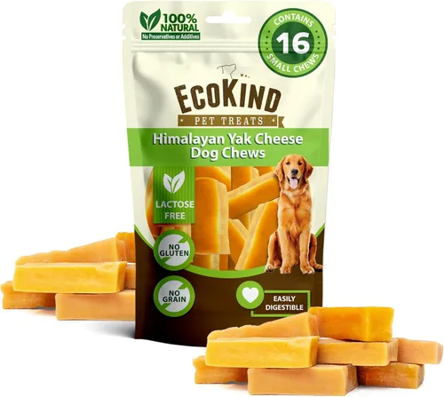 Miniatura 34 de EcoKind Premium Gold Yak Cheese - Masticables para perros del Himalaya, golosinas saludables para perros de todas las razas y tamaños, todo natural