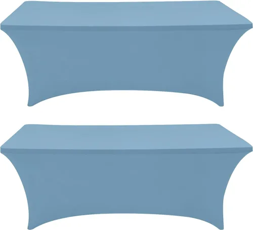 Miniatura 22 de Eurmax USA - Manteles rectangulares ajustables de elastano de 4 pies, mantel elástico para bodas, eventos o para decorar la mesa del patio