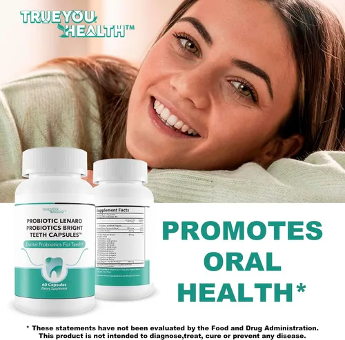 Miniatura 6 de Probióticos Bright Teeth Cápsulas - Nuestros mejores probióticos dentales Soporte de dientes blancos - Probióticos dentales Blanqueamiento brillante