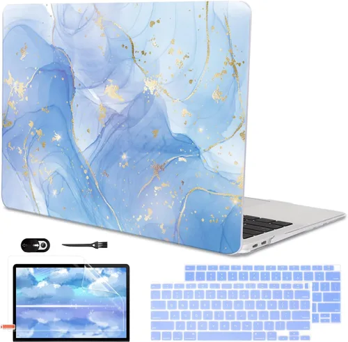 Miniatura 13 de Funda para MacBook Air de 13 pulgadas 2021 2020 2019 2018 para Mac A2337 M1 A2179 A1932 Funda con Touch ID, funda rígida de plástico