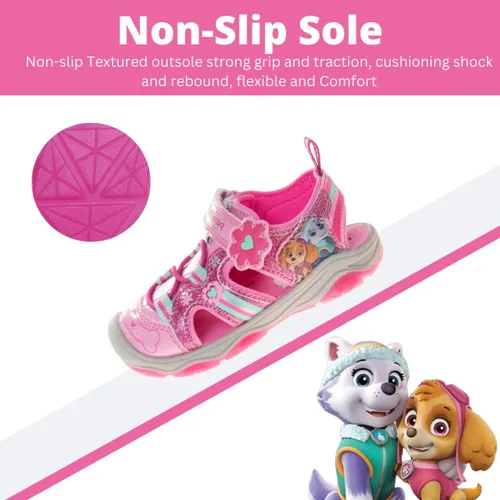Miniatura 4 de Nickelodeon Skye Everest Beach - Zapatos iluminados de la Patrulla Canina para niñas, sandalias de verano, zapatos de agua para niños, correa