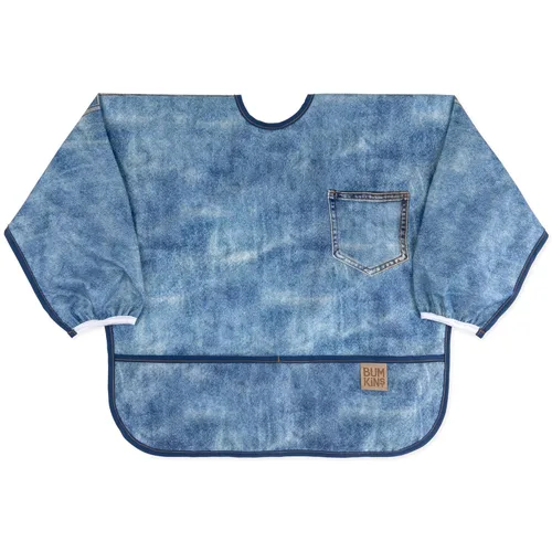Miniatura 16 de Bumkins Babero con mangas para bebé, babero para niños pequeños, smock, tela impermeable, se adapta a edades de 6 a 24 meses, acuarela Acuarela E6