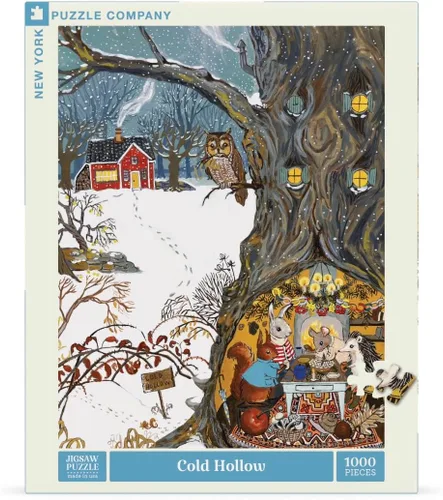 Miniatura 3 de New York Puzzle Company - Loré Pemberton Cold Hollow - Rompecabezas de 1000 piezas para noches de juegos familiares por Loré Pemberton