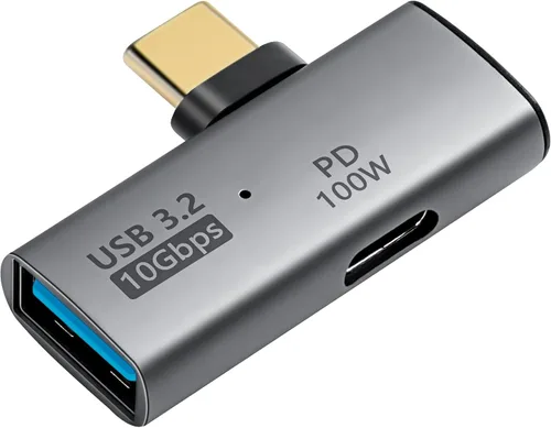 SinLoon USB C a USB 3.2 10Gbps Tipo C a USB A Adaptador OTG hembra y adaptador de fuente de alimentación PD de 100W para el teléfono de la tableta