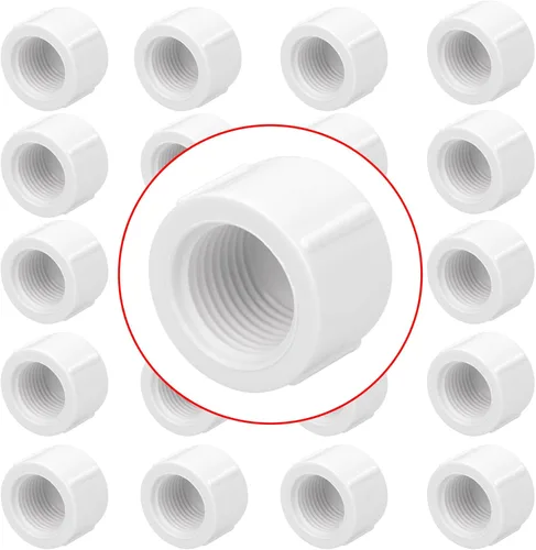Miniatura 22 de Paquete de 10 Adaptadores Conectores de Acoplamiento de Tubería de PVC de Rosca Doble Hembra de 1 pulgada (F x F) SCH40 Acoplamiento de Tubería