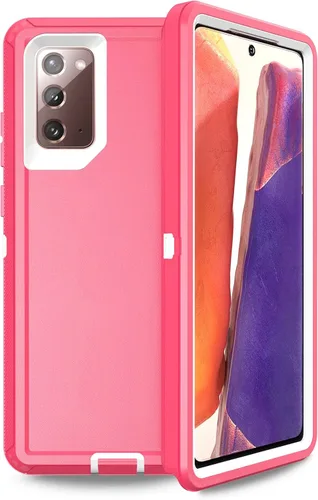 Miniatura 15 de Funda Anloes para Samsung Galaxy Note 20 5G, funda para teléfono resistente, a prueba de golpes y polvo, 3 en 1 con protector de goma
