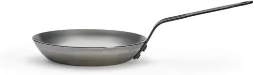 Miniatura 4 de De Buyer - 5110.18 - Estufa 'Carbon Plus' Round Lyonnaise Cup - Pluma de cola remachada - Hoja de acero blanco diámetro 7.1 in