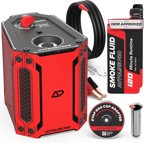 Miniatura 9 de AutoLine Pro HyperSmoke™ Máquina de humo para automóviles, comprobador de fugas de vacío EVAP – Presión ajustable – Líquido de humo aprobado por OEM