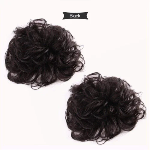 Miniatura 3 de RemeeHi Toppers de cabello humano corto, rizado, ondulado, 4.7 x 4.7 pulgadas, sin costuras, esponjoso, repuesto para cubrir el cabello blanco