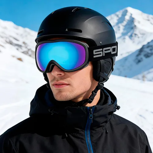 Miniatura 2 de SPOSUNE Gafas de Esquí Sobre Gafas con Lente Doble, Gafas de Nieve Anti-empañamiento Anti-UV para Hombres Mujeres Jóvenes Esquí Moto de Nieve