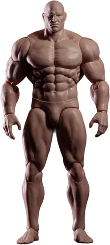 Miniatura 11 de Figura de acción masculina a escala 1:12 AM116 Cuerpo de figura masculina muscular personalizada flexible de 6 pulgadas, muñecas de PVC en miniatura