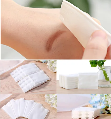 Miniatura 3 de 200 almohadillas rectangulares de algodón orgánico puro para maquillaje facial sin pelusas, almohadillas de limpieza facial cuadradas, toallitas