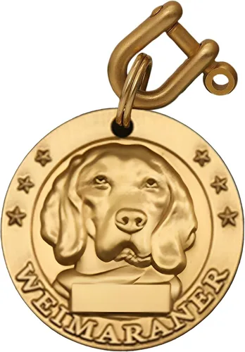 Miniatura 18 de Etiquetas de identificación para mascotas de cobre puro, etiquetas de nombre de perro personalizadas en relieve 3D con letras personalizadas