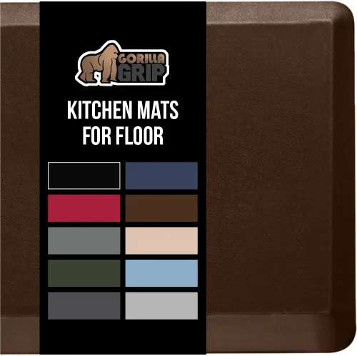 Miniatura 19 de GORILLA GRIP Alfombrillas de cocina cómodas y acolchadas para el suelo, superficie suave impermeable y resistente a manchas, alfombrilla antifatiga