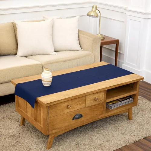 Miniatura 35 de Solino Home - Camino de mesa de lino, amarillo limón cambray, 14 x 120 pulgadas, Athena, lavable a máquina y de 100% lino europeo hecho a mano 15