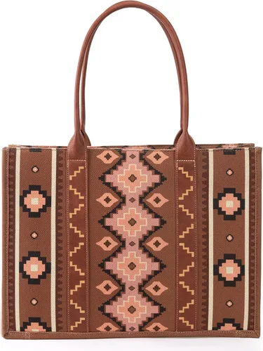 Miniatura 4 de Wrangler - Cartera para tarjetas de crédito para mujer, estilo bohemio, azteca, con bolsillo con cremallera