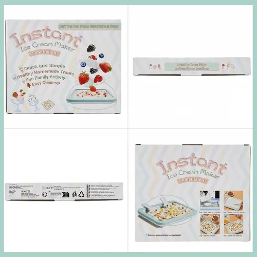 Miniatura 8 de Máquina para Hacer Helados Enrollados Máquina de Helado Instantáneo con 2 Espátulas Placa de Yogur Congelado Casero DIY Bandeja Instantánea